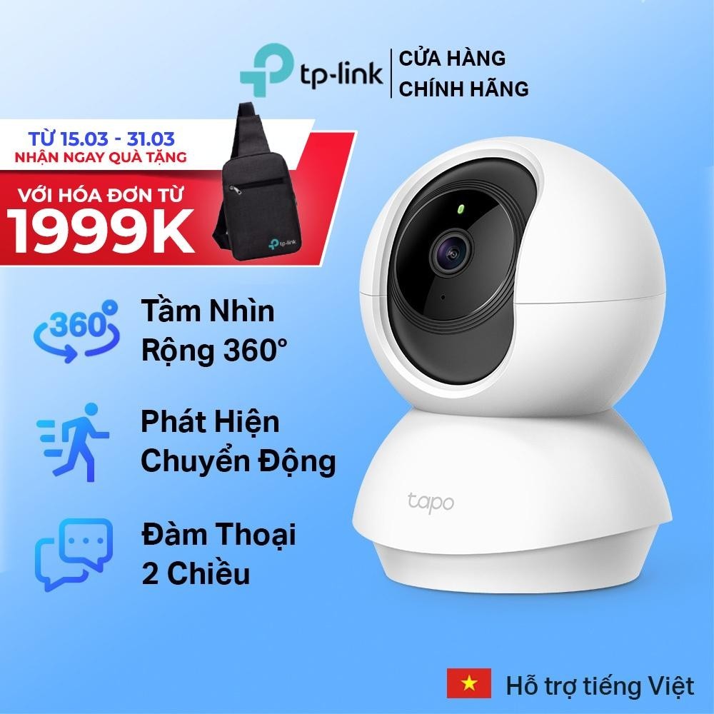  Camera Wifi TP-Link Tapo C200/ C210/ C211/ C212/ C220 Full HD 2MP/3MP/2K QHD Quay Quét 360 độ Giám Sát An Ninh