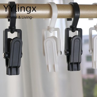 YYlingx  Kẹp Nhựa, Kẹp Móc Treo Siêu Mạnh Xoay, Vải Bền Sắp Xếp Móc Giặt Quần Áo Chân Trang Chủ