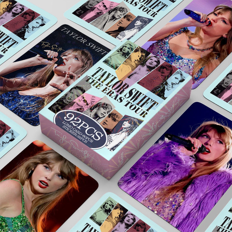 92 Chiếc Châu Âu Mỹ Taylor Swift Thẻ Ảnh Ngôi Sao Thẻ Ảnh Hai Mặt lomo Thẻ