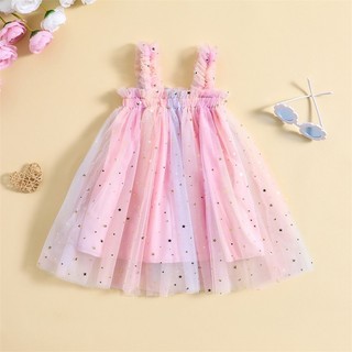 Njxd Mùa Hè Tập Đi Trẻ Em Bé Gái Váy Tuyn Sao Trăng Kim Sa Lấp Lánh Màu Kẹo Tutu Sinh Nhật Cho 0-5 Tuổi Quần Áo Thường Ngày