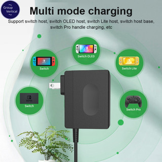 Nhóm Dọc Bộ Sạc Di Động Adapter Ac100v ~ ac240v Điện Áp Rộng Du Lịch Tại Nhà Sạc Tương Thích Cho Nintendo Switch