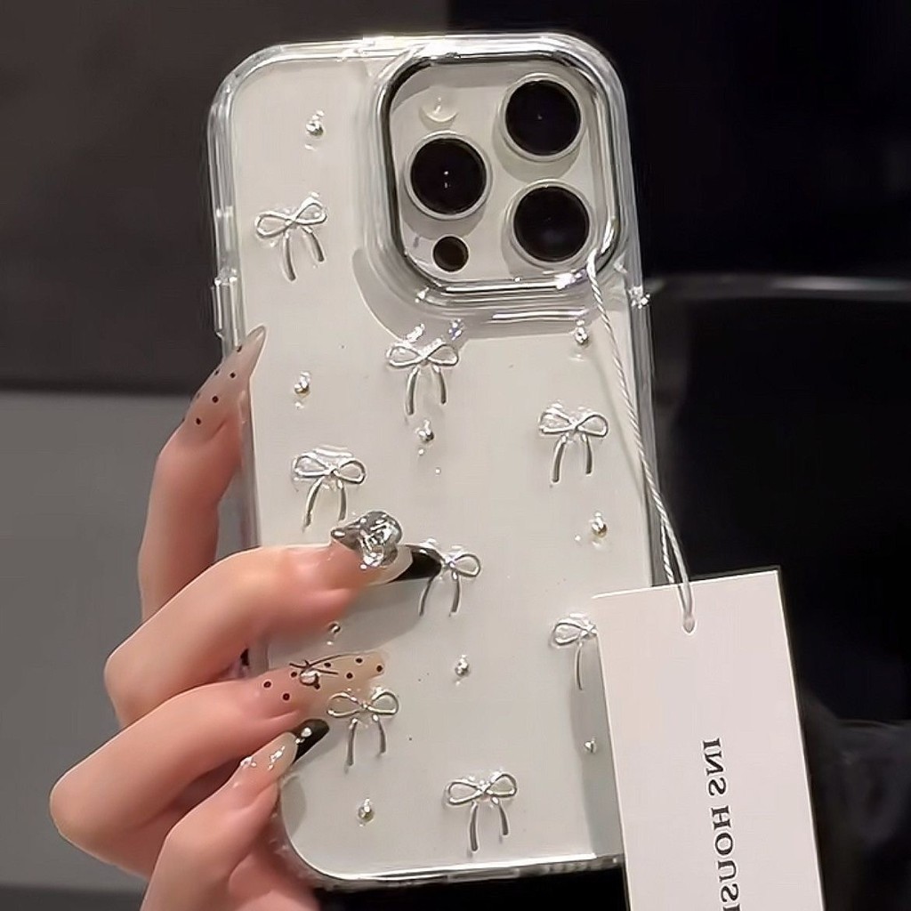 Ốp Điện Thoại Họa Tiết Bướm Trái Tim Đính Lá Vàng Cho for IPhone 16 14 Pro Max 11 15 14 13 12 11 Pro Max 15 14 Plus