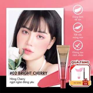 Má hồng kem kết hợp phấn mắt Browit Jelly Eyeshadow & Blusher tự nhiên lâu trôi tiện dụng 10g