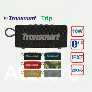 Loa di động tronsmart trip, công suất 10w loa bluetooth 5.3 chống nước ipx7, nghe nhạc lên tới 20 giờ, acst0re247
