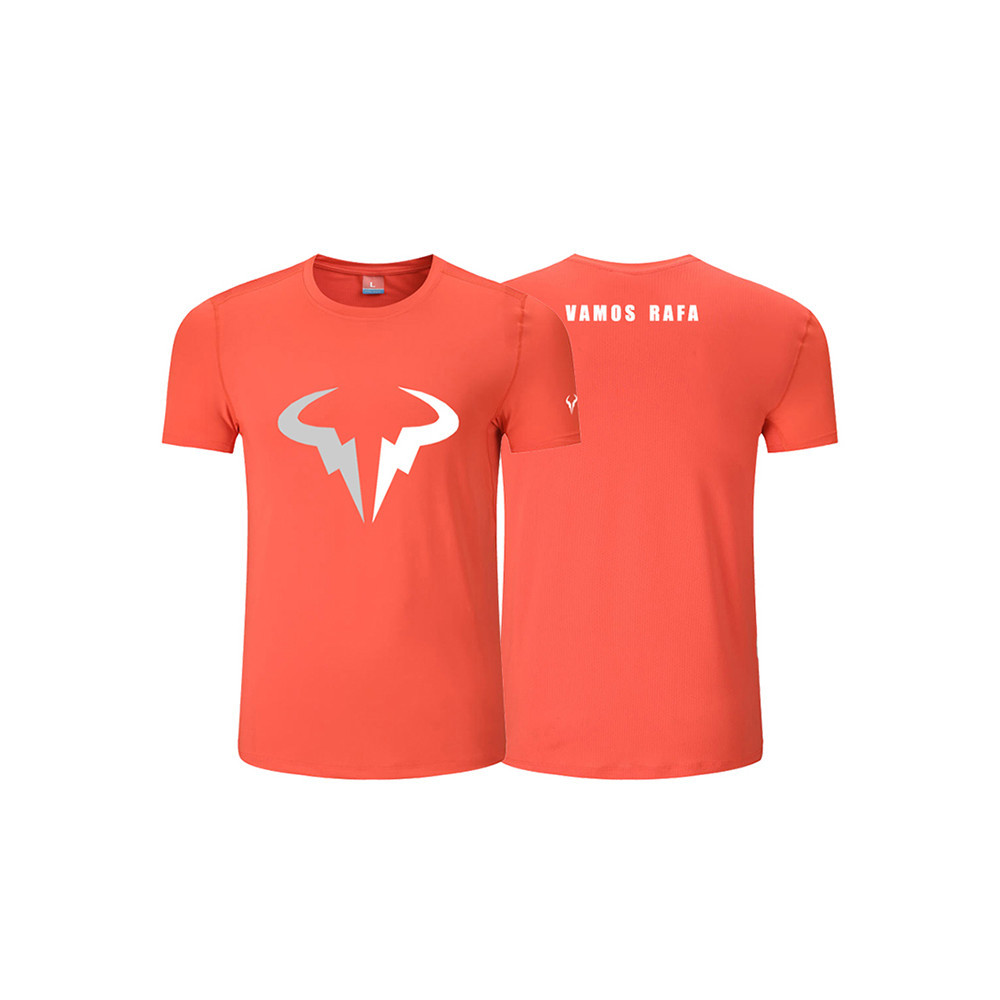 Dạo Phố Áo Tennis Nadal Cotton Nguyên Chất Áo Thun Tay Ngắn Nam Federer Tennis Thể Thao Top Nam 0329