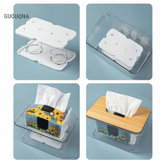 Guouqna sáng tạo giá đỡ mùa xuân hộp khăn giấy nâng tự động lò xo tải hộp khăn giấy khăn giấy mùa xuân xe hộp đựng mùa xuân guouqna