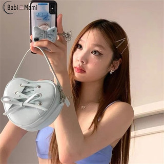Túi xách nữ Babi Mami Phong cách múa ba lê Mini Love Bow Túi đeo chéo một vai ngọt ngào và dễ thương