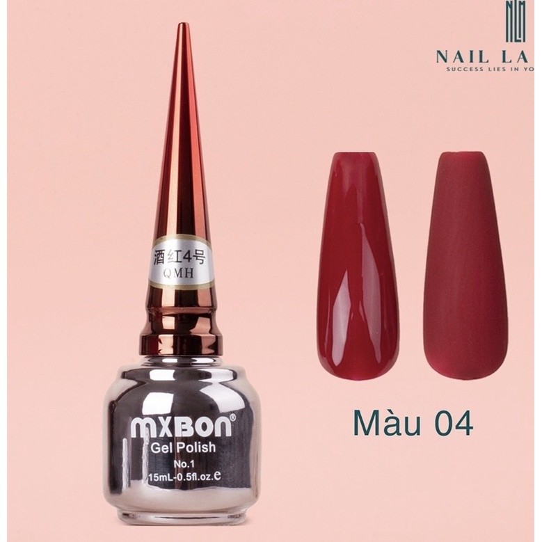 Sơn Gel Lẻ Mxbon Đỏ Số 4