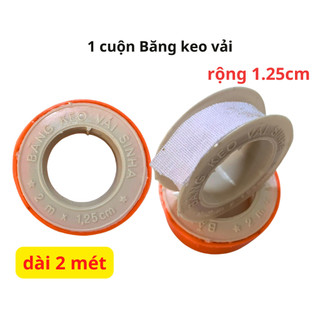 1 cuộn băng keo vải sinha rộng 1.25cm, dài 2 mét, quấn cựa gà - siêu thị băng keo