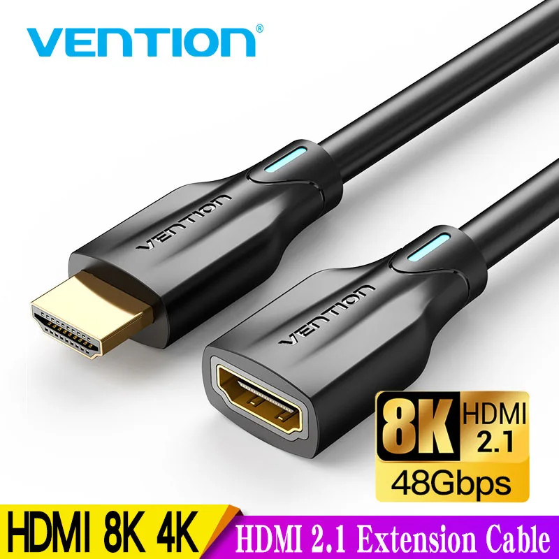 Vention HDMI 2.1 Cáp Nối Dài 8K HDMI 2.1 Cáp Mở Rộng 48Gbps HDMI Nam Sang Nữ Cáp Cho PS4 HDMI Switch