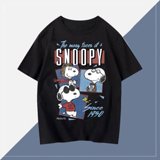 Beeyanbuy Áo thun nam Đen form rộng áo mùa hè snoopy in hình unisex fashion local brand áo phông áo phông nam áo thun nữ form rộng áo thun boxy áo phông nam boy phố