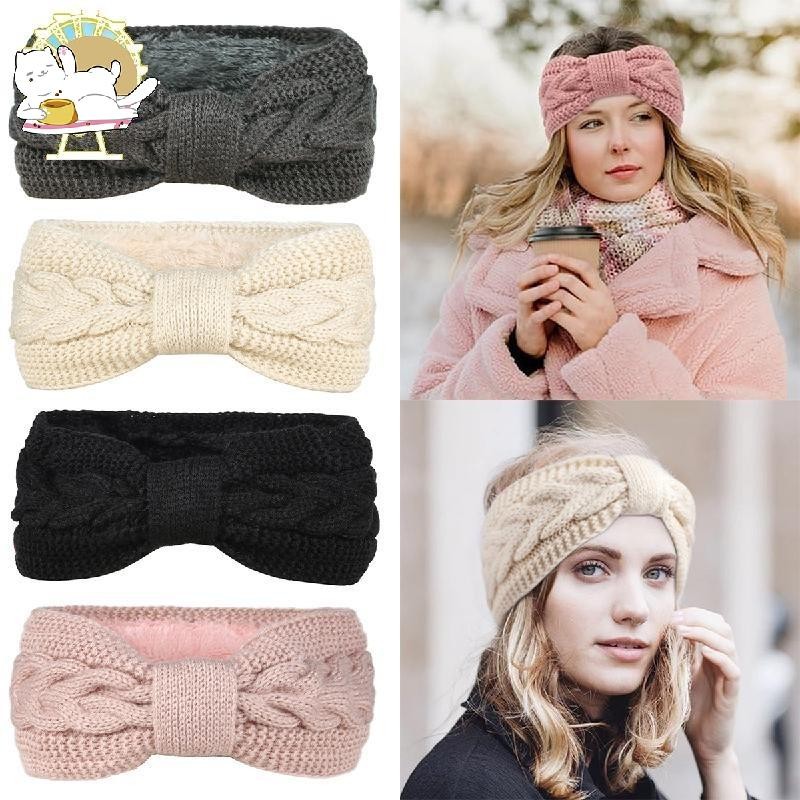 [jipai] Băng đô móc mùa đông dành cho nữ Băng đô dệt kim nữ VNBR