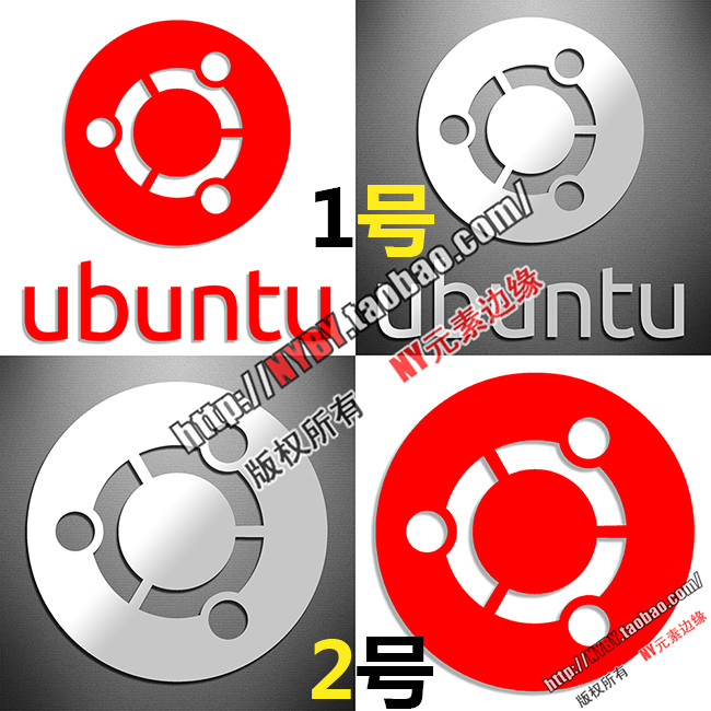 Nhãn dán Hệ thống Ubuntu Nhãn dán điện thoại di động Máy tính xách tay Nhãn dán kim loại