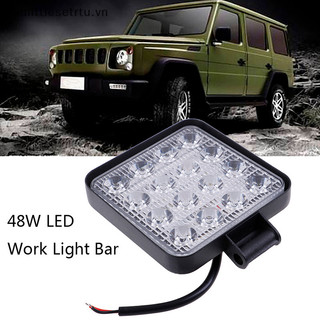 Đèn led hình vuông 4 inch 48w 12v 24v dành cho xe tải vn vn vn