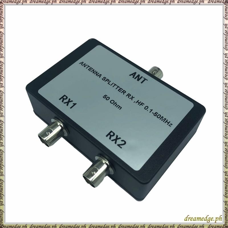 [S D K G] Bộ chia ăng-ten màu đen Bộ chia ăng-ten ABS Rx Hf 1-50 MHz ANTENNA SPLITTER RX HF 1-50 MHz