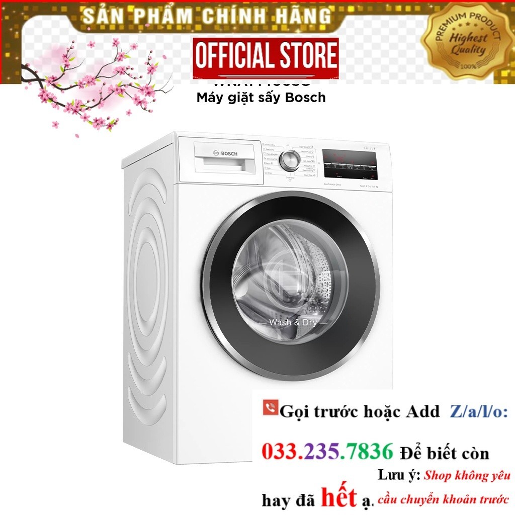 >Sale< Máy Giặt Sấy 9/6kg Bosch WNA14400SG Series 4