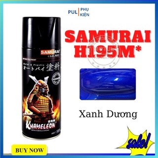 Sơn samurai màu xanh dương H195M làm mới đẹp xe bám tốt chống gỉ sét hàng chính hãng
