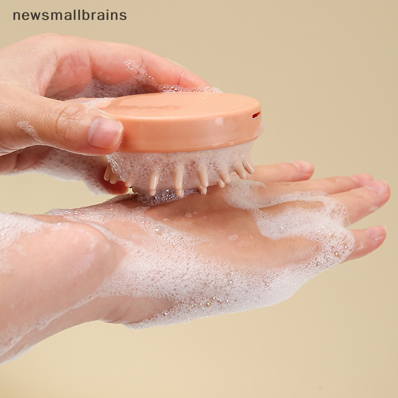 Newsmallbrains Silicone Dầu Gội Da Đầu Máy Mát Xa Tóc Dầu Gội Massage