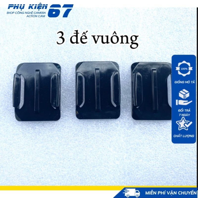 phụ kiện gopro 3 đế vuông  ,máy quay gopro PHỤ KIỆN 67VN