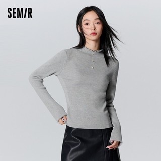 Semir Áo len chui đầu Nam mùa đông cổ điển Checkerboard Jacquard Áo len rộng rãi ấm áp thoải mái
