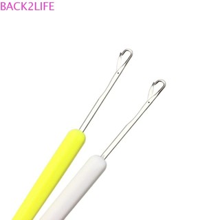 Back2life móc kim, kim loại đan dreadlock móc kim, dụng cụ làm tóc nối dài tóc nhựa dệt tóc micro móc kim diy