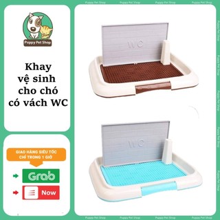 Khay Vệ Sinh Đúng Chỗ Có Vách WC Cho Chó Đực