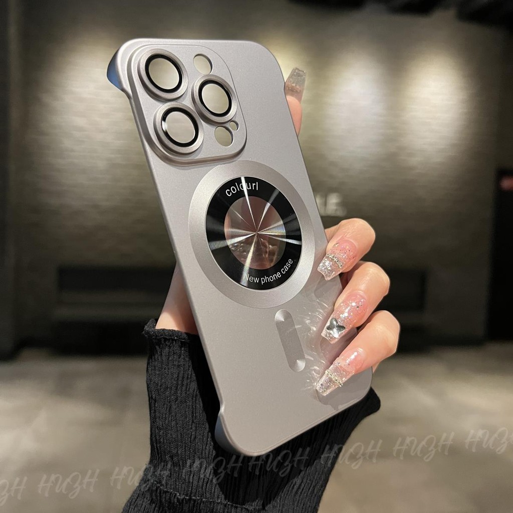 Ốp lưng cứng mờ siêu mỏng titan sang trọng cho iPhone 15 14 13 12 Pro Max Vỏ bảo vệ Camera cao cấp