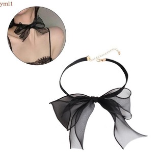 Yml1 Nơ Choker Nhung Choker Choker Vòng Cổ Bowtie Choker Goth Choker