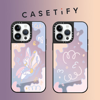 Casetify Gradient Illusionary gương bướm mặt Ốp điện thoại cho iPhone 15 Pro Max 14 ProMax 13 12 12Pro 11 Vỏ cứng điện thoại chống sốc viền mềm Vỏ bảo vệ điện thoại di động
