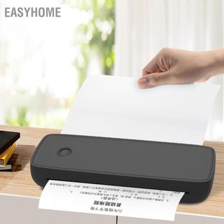 EasyHome A4 Máy In Di Động Bluetooth Nhiệt Độ Phân Giải 200 Dpi Tiếng Ồn Thấp Inkless Màu Đen