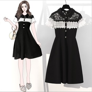 🌸Hàng Order🌸 Váy Đầm Bigsize Ren Ngực Đính Cúc Đá Trẻ Trung Nữ Tính 🌸Hàng Quảng Châu