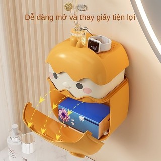Phòng khách, phòng tắm, hộp giấy vệ sinh, hộp khăn giấy hai lớp treo tường, hộp giấy ngăn kéo giấy không đục lỗ, kệ giấy vệ sinh, giá đựng giấy cuộn