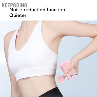 Keepgoing máy mát xa mô sâu mini bỏ túi di động cơ gõ cầm tay với 3 đầu massage dành cho vận viên giảm mệt mỏi bắp