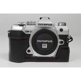 Thích hợp cho olympus em-5 mark iii túi máy ảnh nửa bộ em5 thế hệ thứ ba 3 bao da đế em5i thế hệ thứ hai