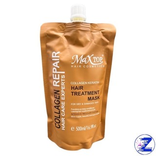 Hấp phục hồi collagen 1 phút MAXTOP Collagen Keratin Hair Treatment Mask 500ml
