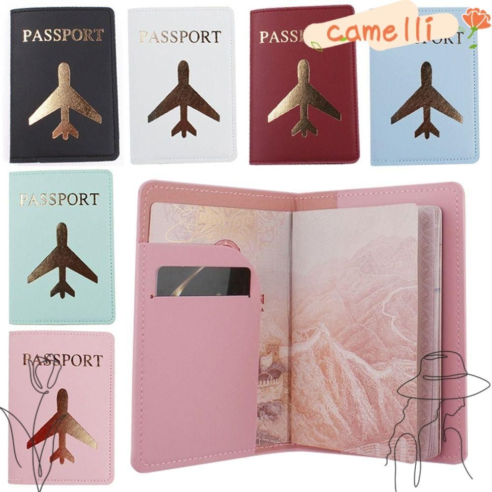 Hộp đựng hộ chiếu CAMELLI1 Túi đựng thẻ ví tinh tế