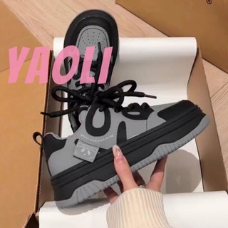 YAOLI  Giày thể thao đế dày mới bánh mì gấu trúc hoạt hình phù hợp với giày thường ngày