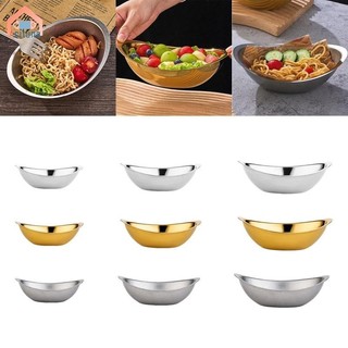 Bát salad inox bát ăn nhẹ bát trái cây hiện đại không thể phá vỡ bát trang trí cho bánh phần nhỏ canh nhà cưới