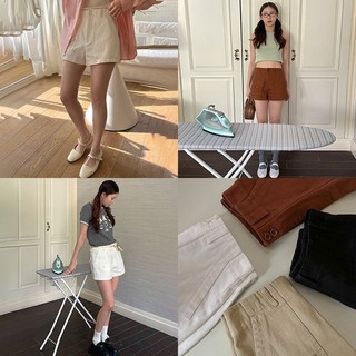 Acme retro cao cấp chia quần thường ngày hàn quốc công sở quần short thẳng 05232