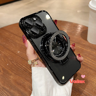 Ốp Lưng Bling Cho Xiaomi 14 13 12s Pro 13 12T 11T 10T 10 Pro Lite 12s 12x 10s Ốp Điện Thoại Trong Suốt Lấp Lánh Từ Giá Đỡ Đứng Đơn Giản Chống Sốc Trong Suốt