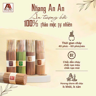 Nhang thảo mộc khuynh diệp An An 200gr - Nhang ít khói, thơm dịu nhẹ