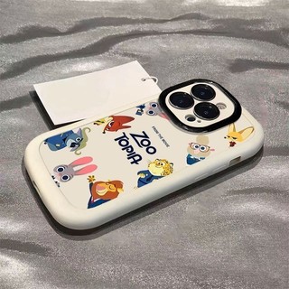 Dành Cho IPhone 12 7 Plus 8 Plus Anime Zootopia Hone X XR XS Max 7 8 Ốp Điện Thoại Chống Rơi Hấp Thụ Sốc 11 12 13 Pro Max Điện Thoại 14 15 ProMax Thiết Kế Nhân Vật Hoạt Hình