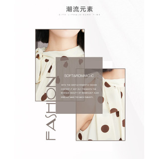 Bắn thật#挂脖背心女夏季法式气质波点小衫复古雪纺衫露肩无袖上衣 Wg2i