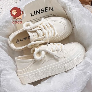 Giày vải thời trang Giày nữ thể thao dây thừng đạp gót basic Full Box