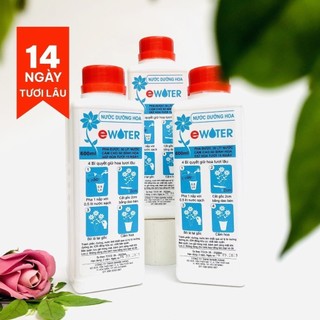 Nước dưỡng hoa Ewater giúp hoa tươi lâu chai 600 ml pha với 30 lít nước