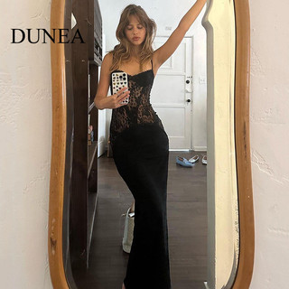 Đầm Cami xuyên thấu ren gợi cảm dành cho nữ DUNEA