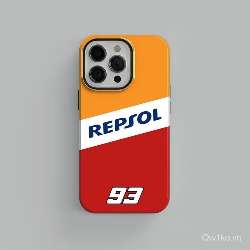 Ốp điện thoại Vỏ bảo vệ điện thoại di động Bảo vệ hai lớp MotoGP Fleet RepsolHonda Fleet No. Ốp điện