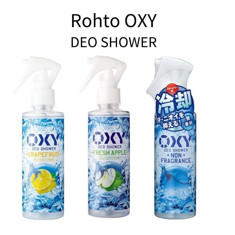 Xịt lạnh ngăn mùi Rohto Oxy (Oxy) 200ml thấm hút bã nhờn