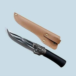 Dụng cụ bếp thái lọc không rỉ, mặt dao dập chìm, giữ sắc bền, đầu rồng nhọn có bao da---