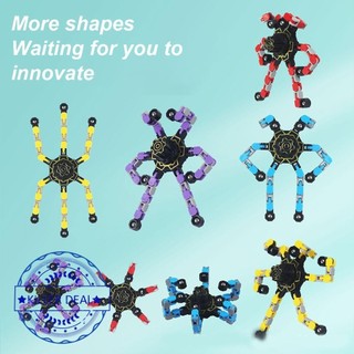 Đồ chơi Spinner Fidget có thể biến đổi Đồ chơi xoay cơ khí phát ra ánh sáng sáng sáng tạo B3P5